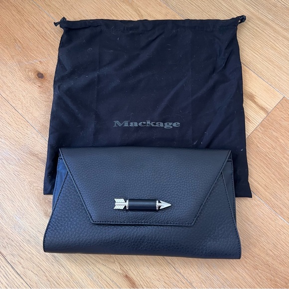 Mackage Handbags - BNWT Mackage Black Clutch Bag